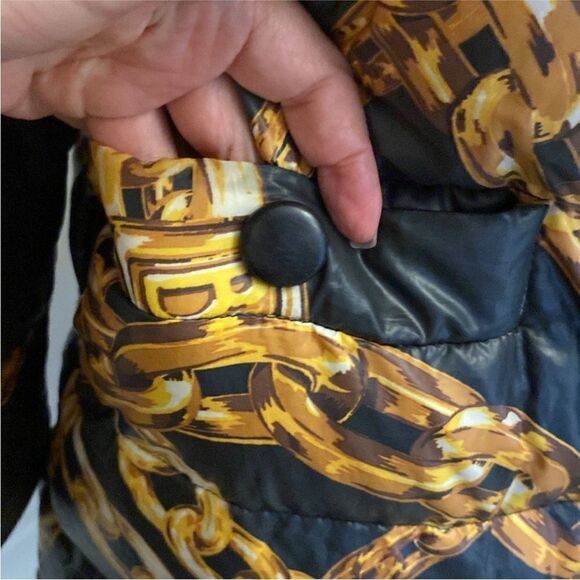 Moschino Boutique chain print puffer jacket, US6 - Picture 4 of 12